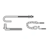 Farm Gate Chain Bolt Thru Pack
